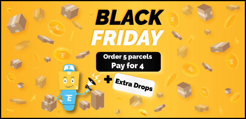Black Friday Deal - Order 5 parcels pay for 4!